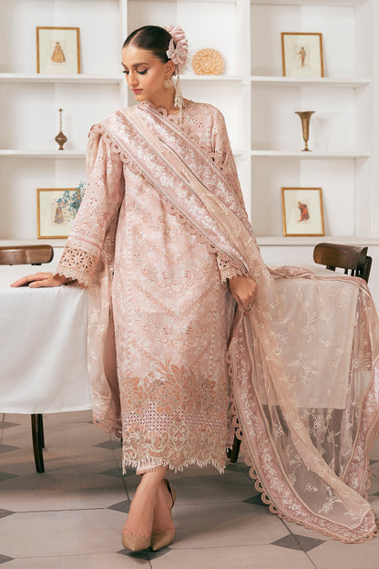 Shop Now, D-03 - Embroidered Swiss Lawn 2023 - Baroque - Shahana Collection UK - Wedding and Bridal Party Dresses 