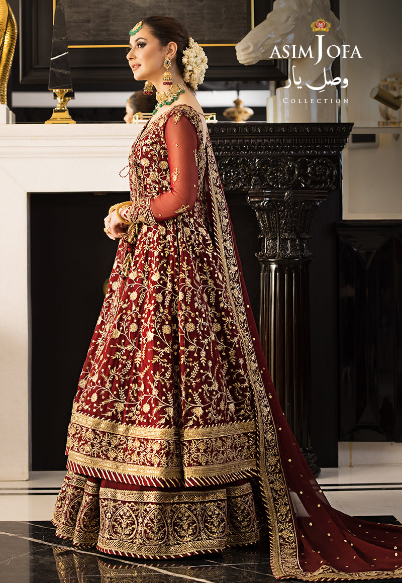 Buy Now, AJVY-03 - Vasl e yar - Formals 2023 - Asim Jofa - Wedding and Bridal Party Dresses - Shahana Collection UK - Asim Jofa in GCC - UAE fashion 