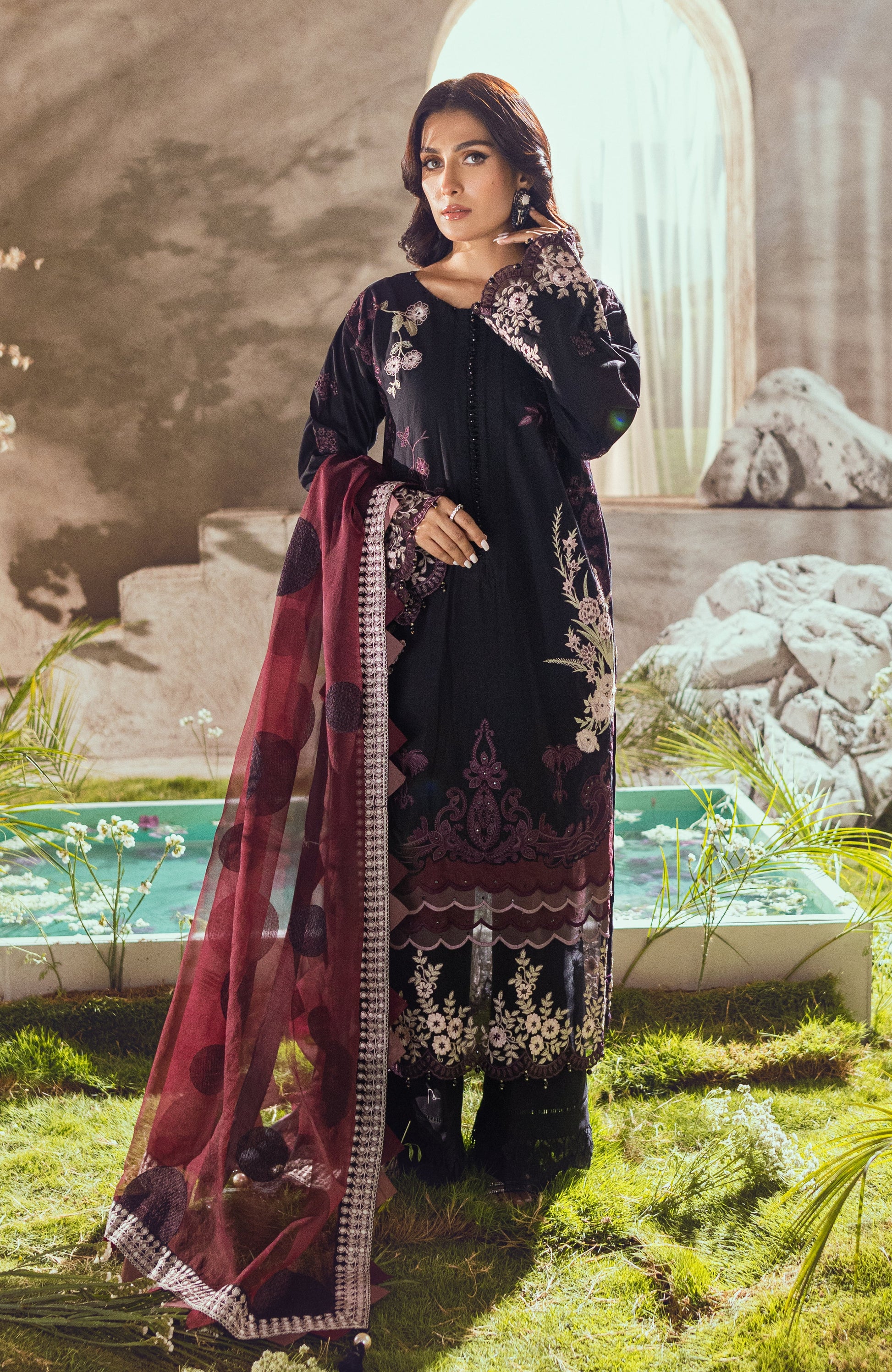 Buy Now, D#05 MAHIYMAAN - Eid Luxury Embroidered Lawn - Al Zohaib - Shahana Collection UK - Wedding and Bridal Party Dresses - Festive Eid 2023