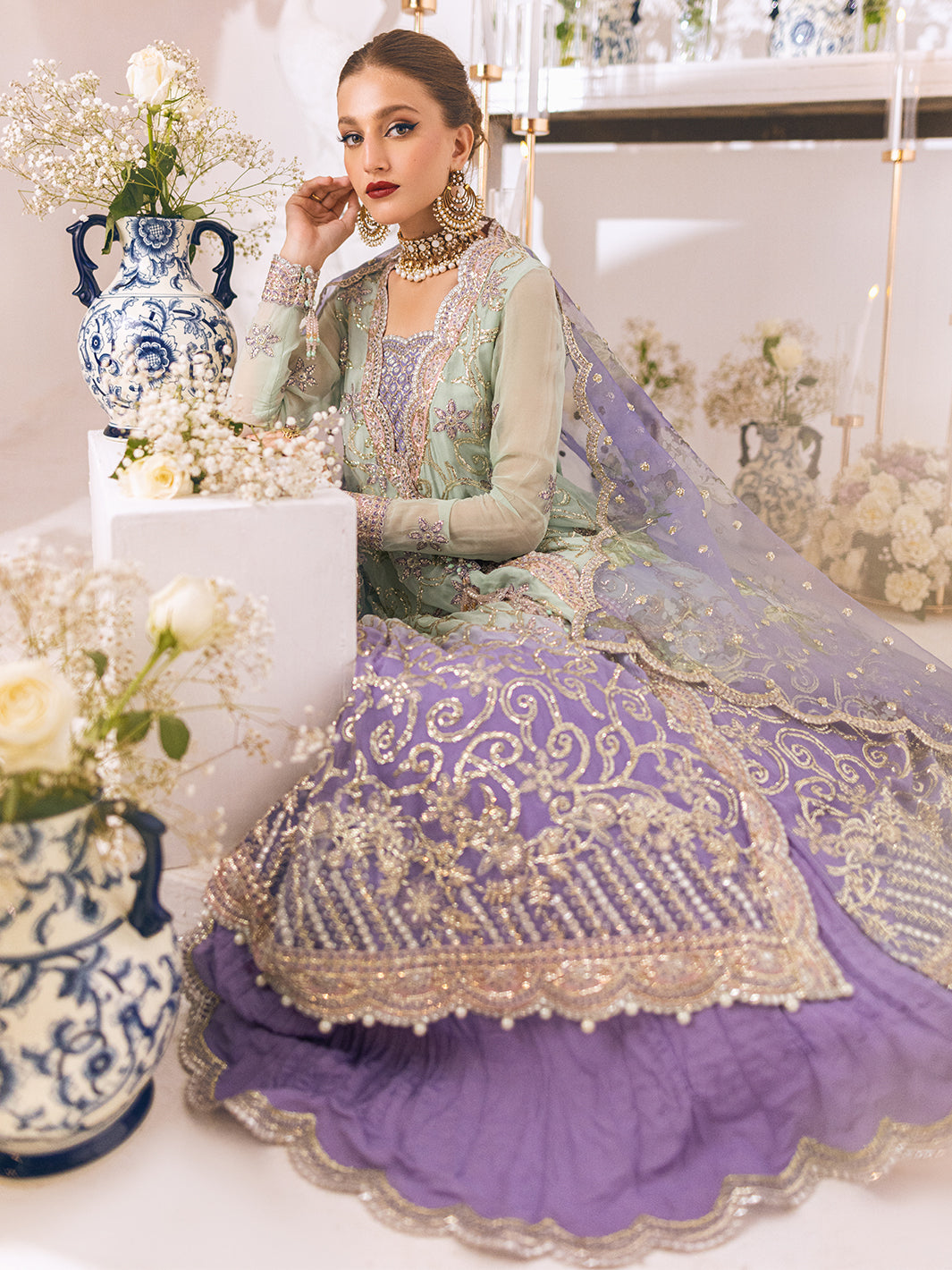 Buy Now, Sawariya 04 - Luxury Kalidaar Chiffon 2023 - Roheenaz -Shahana Collection UK - Wedding & Bridal Party Dresses 