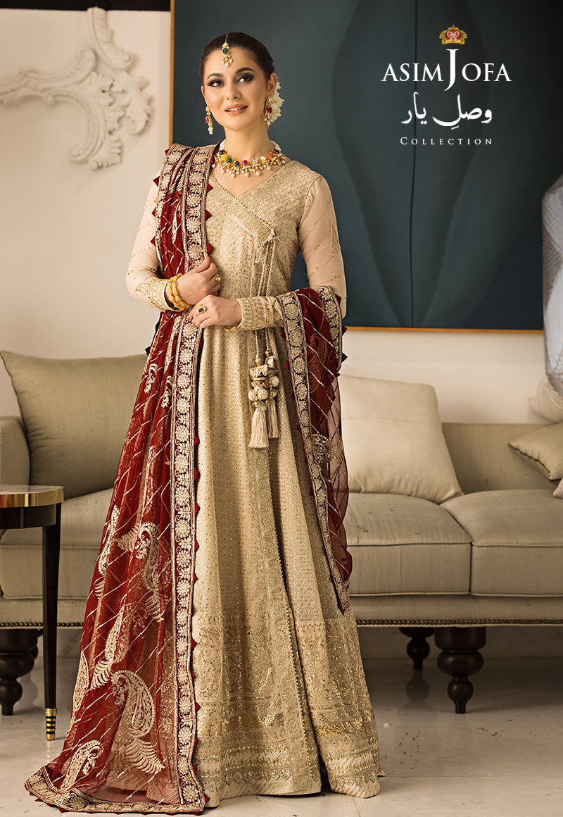 Buy Now, AJVY- 07 - Vasl e yar - Formals 2023 - Asim Jofa - Wedding and Bridal Party Dresses - Shahana Collection UK - Asim Jofa in GCC - UAE fashion 