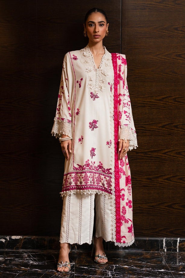 Shop Now - D#10A Muzlin Winter - Vol 1 - Sana Safinaz - Wedding and Bridal Party Dresses - Shahana Collection UK - Pakistani Designer Wear - Winter 2023