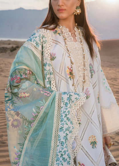 Buy Now, French Summer - 1A - Crimson Luxury Lawn 2023 - Saira Shakira - Shahana Collection UK - Wedding and Bridal Party Dresses