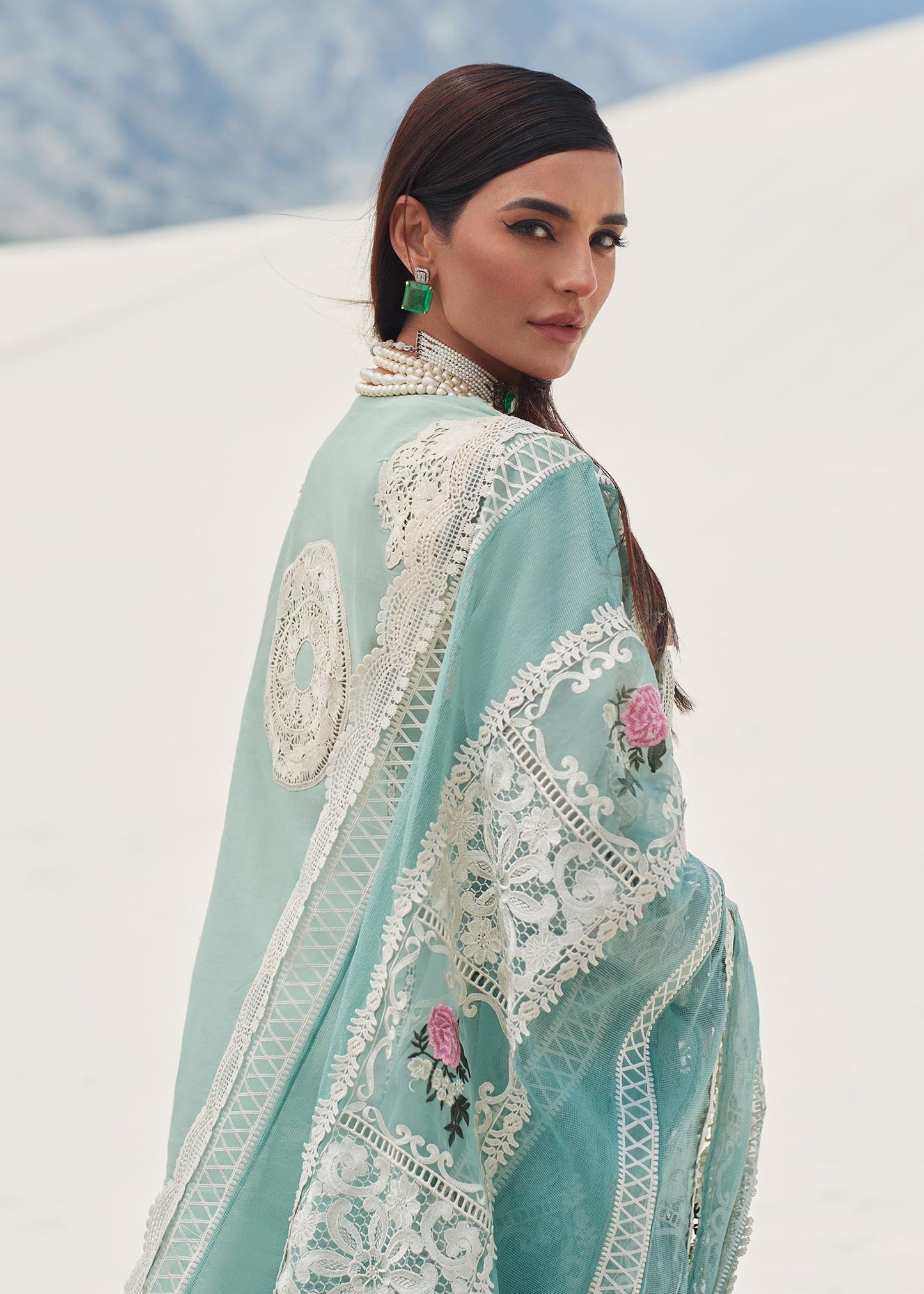 Shop Now, Chikkankari Affair D3B - Luxe Lawn by Saira Shakira 2023 - Crimson - Shahana Collection UK - Wedding and Bridal Party Dresses - Eid Edit 2023