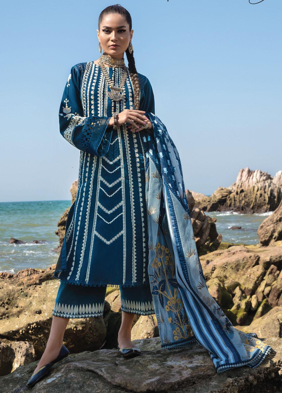 Marori Dreams - 4A - Crimson Luxury Lawn 2023 - Saira Shakira