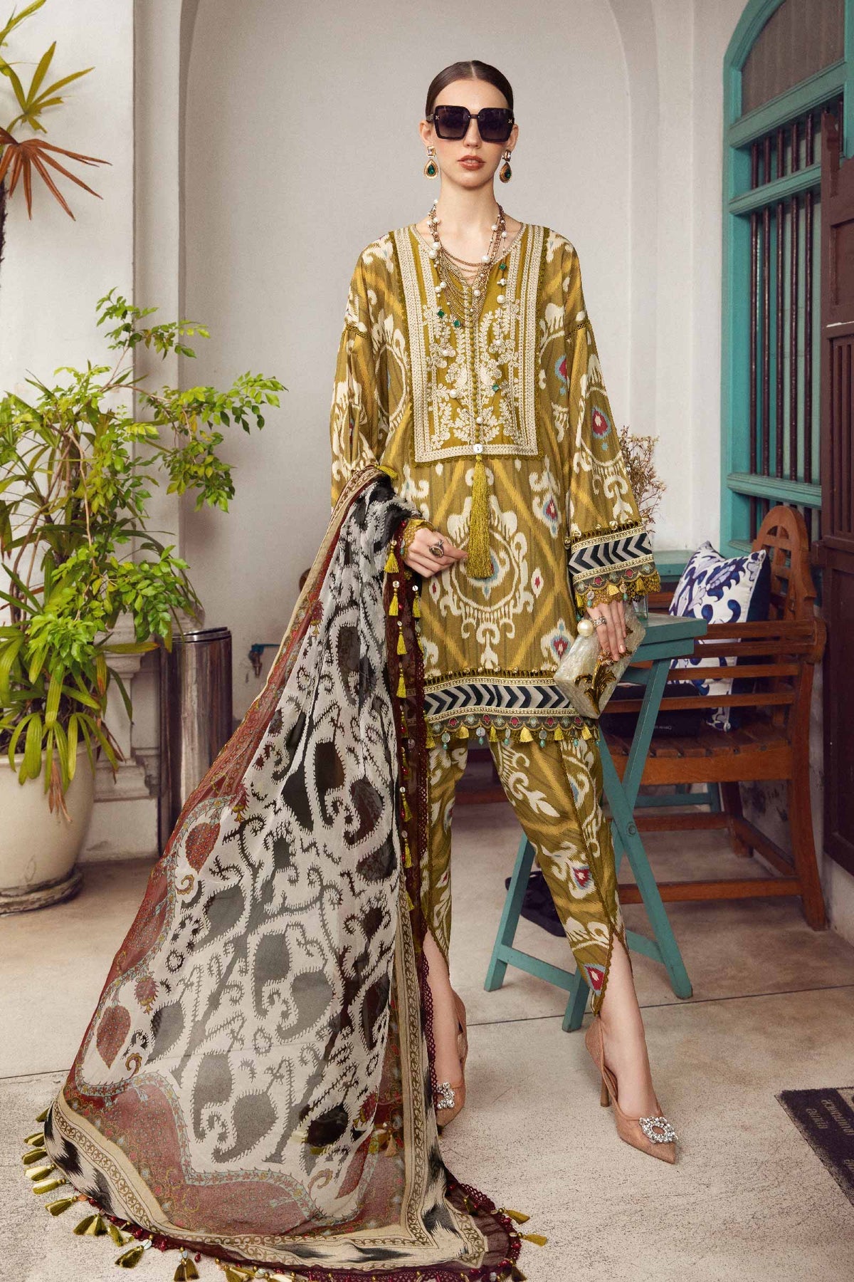 Buy Now - D#4A - M prints'23 - Shahana Collection UK - Wedding and Bridal Party Dresses - Winter 2023 - Cambric - Shahana Uk 