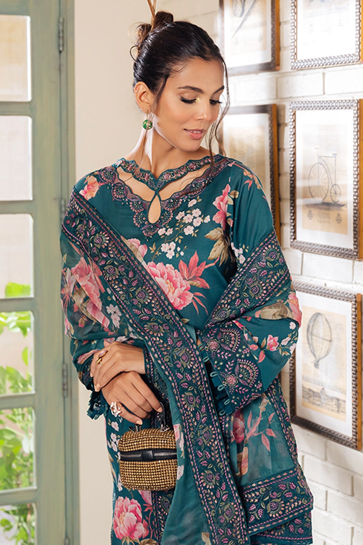 Shop Now, GL-06 - Glam Girl - Lawn Collection 2023 - Nureh - Shahana Collection UK - Wedding and Bridal Party Dresses - Eid edit 2023