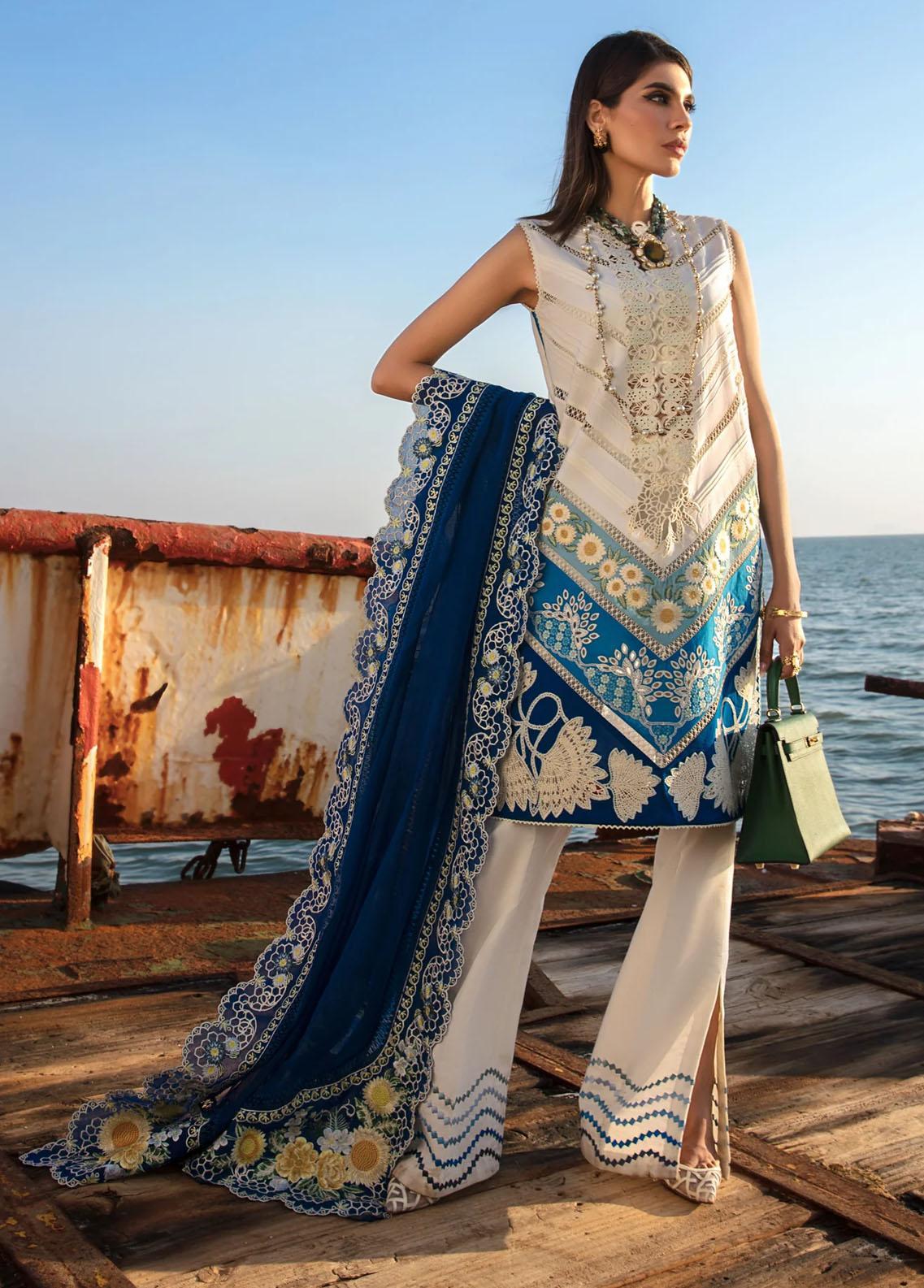 Buy Now, Summer Medley - 6A - Crimson Luxury Lawn 2023 - Saira Shakira - Shahana Collection UK - Wedding and Bridal Party Dresses