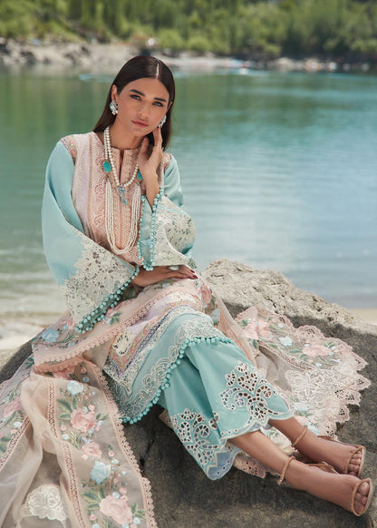 Shop Now, Mountain Love  D6B - Luxe Lawn by Saira Shakira 2023 - Crimson - Shahana Collection UK - Wedding and Bridal Party Dresses - Eid Edit 2023