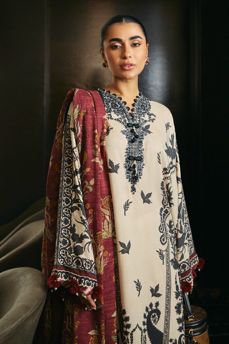 Shop Now - D#7A Muzlin Winter - Vol 1 - Sana Safinaz - Wedding and Bridal Party Dresses - Shahana Collection UK - Pakistani Designer Wear - Winter 2023