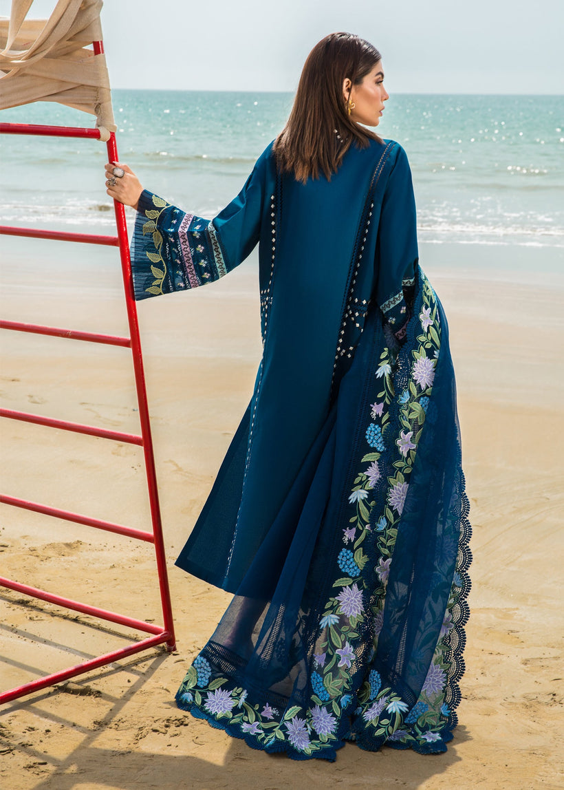 Buy Now, Bohemian Summer -7A - Crimson Luxury Lawn 2023 - Saira Shakira - Shahana Collection UK - Wedding and Bridal Party Dresses