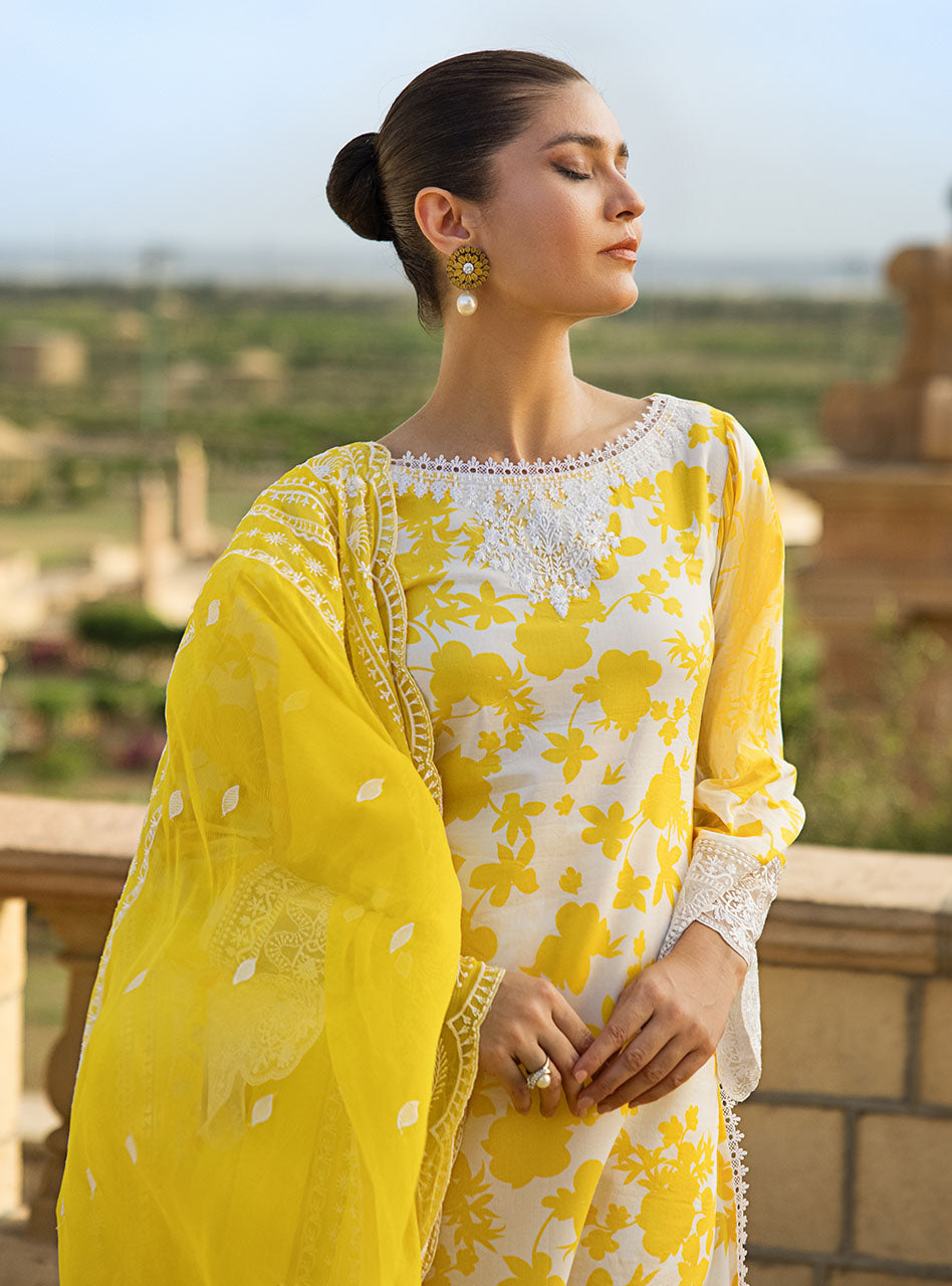 Buy Now, 8B CHAMPA - Luxury Eid Lawn by Zainab Chottani 2023 - Shahana Collection UK - Zainab Chottani in UK 