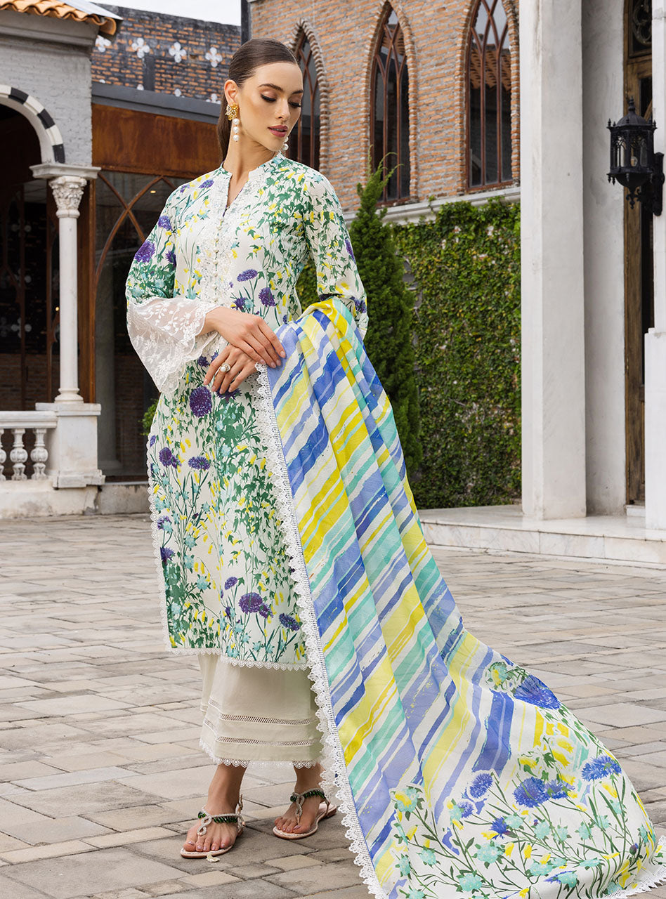 Buy Now, FROSTY-ORCHID 10A - Tahra Lawn - Zainab Chottani - Shahana Collection UK - Wedding and Bridal Party Dresses