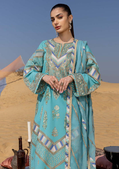 01 - Reem Premium Embroidered Vol 1 Lawn 2023 - Charizma