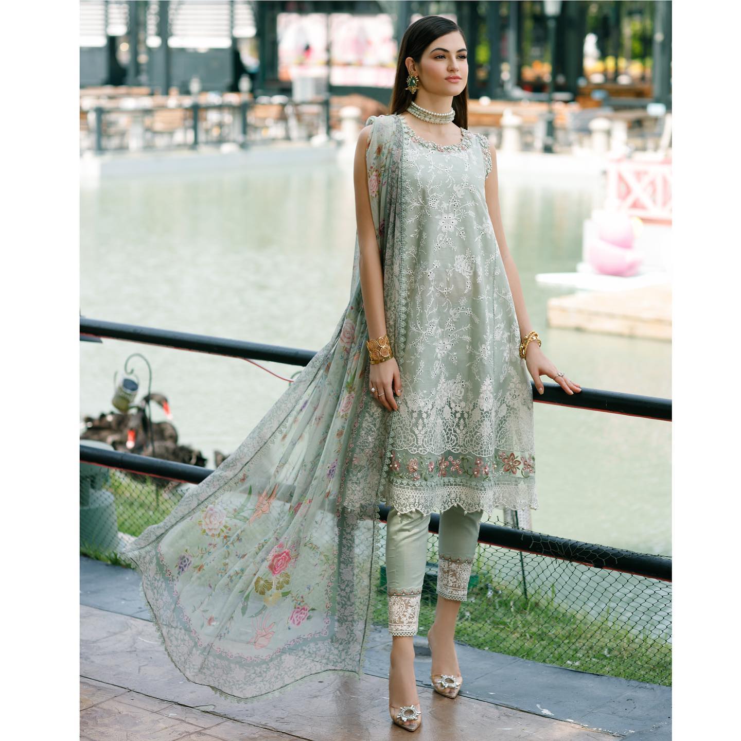 Buy Now, SABEENA - Noor Eid Handwork Schiffli Laserkari 2023 - Saadia Asad - Shahana Collection UK - Bridal and Party wear dresses