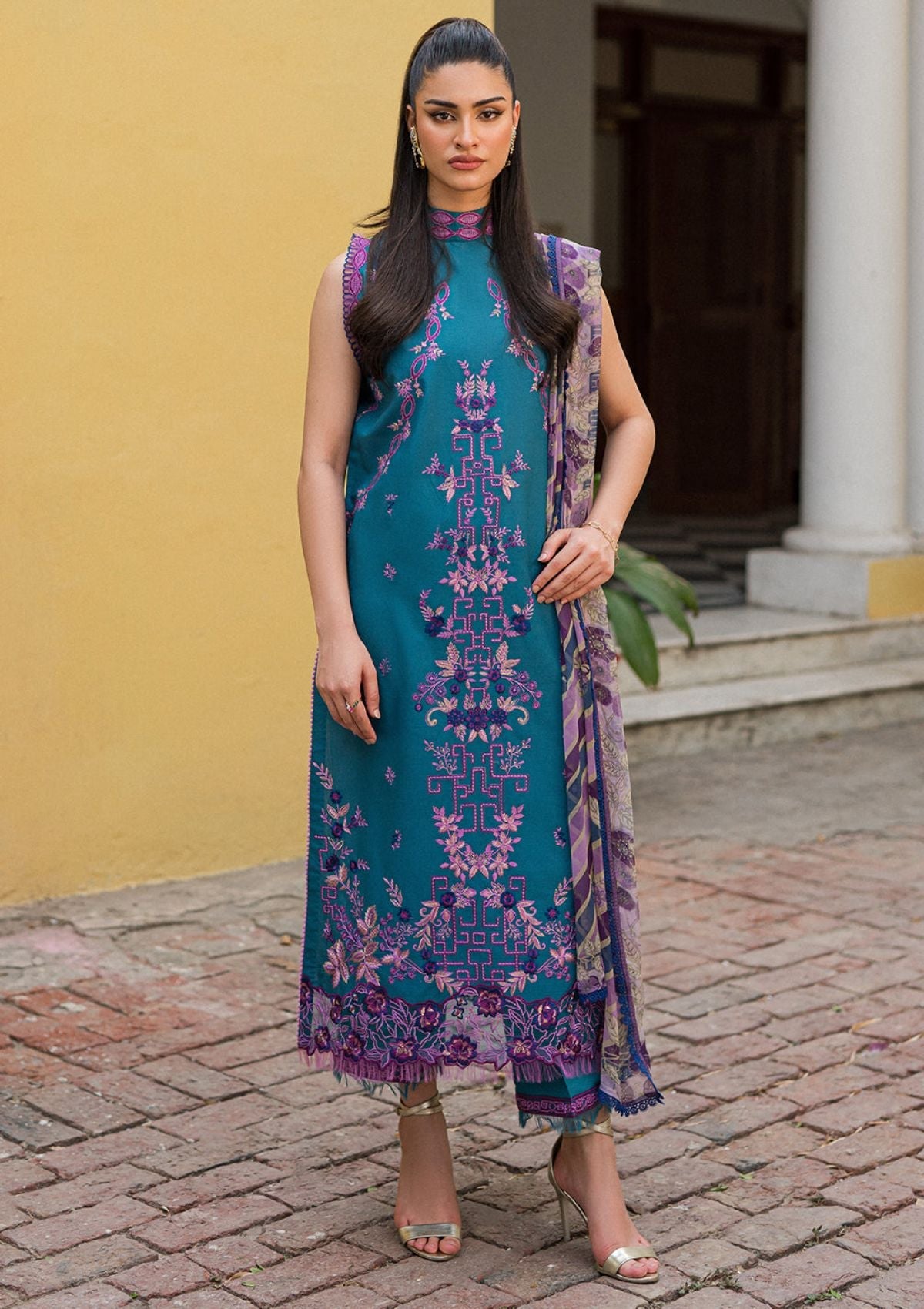 Shop Now, 22B SHIRIN - Wisteria Spring/Summer 2023 - Roheenaz - Shahana Collection UK - Eid Edit 2023