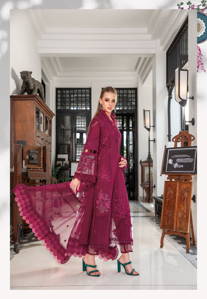 Scenic Scarlet D#9 - Luxury Lawn - Eid Edit 2023 - Maria. B