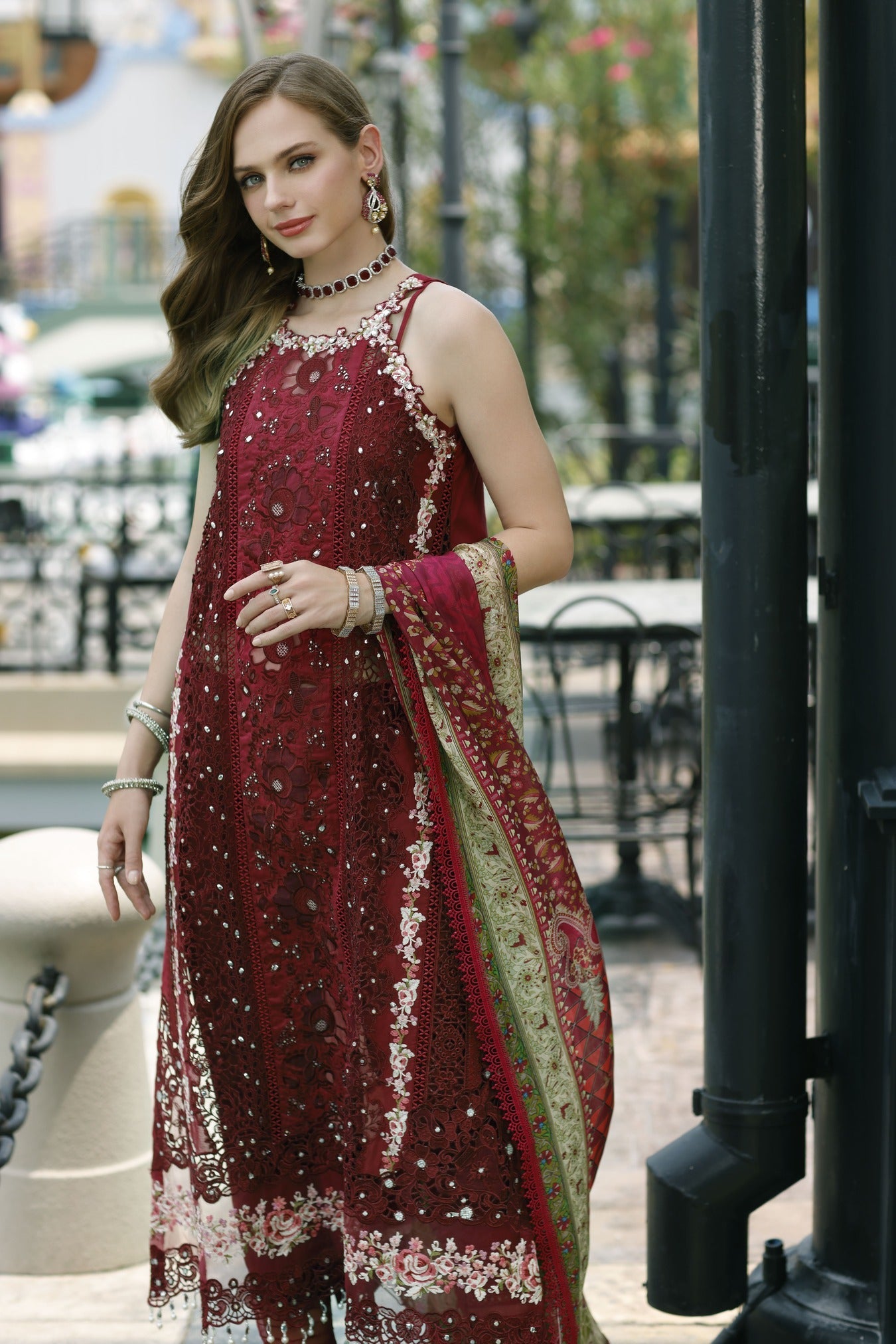 Buy Now, ELARA - Noor Eid Handwork Schiffli Laserkari 2023 - Saadia Asad - Shahana Collection UK - Bridal and Party wear dresses