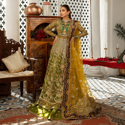 D#2 Mehndi - Gulaab - Wedding Collection by Maryam Hussain 2022 - Shahana Collection UK - Maryam Hussain in UK 