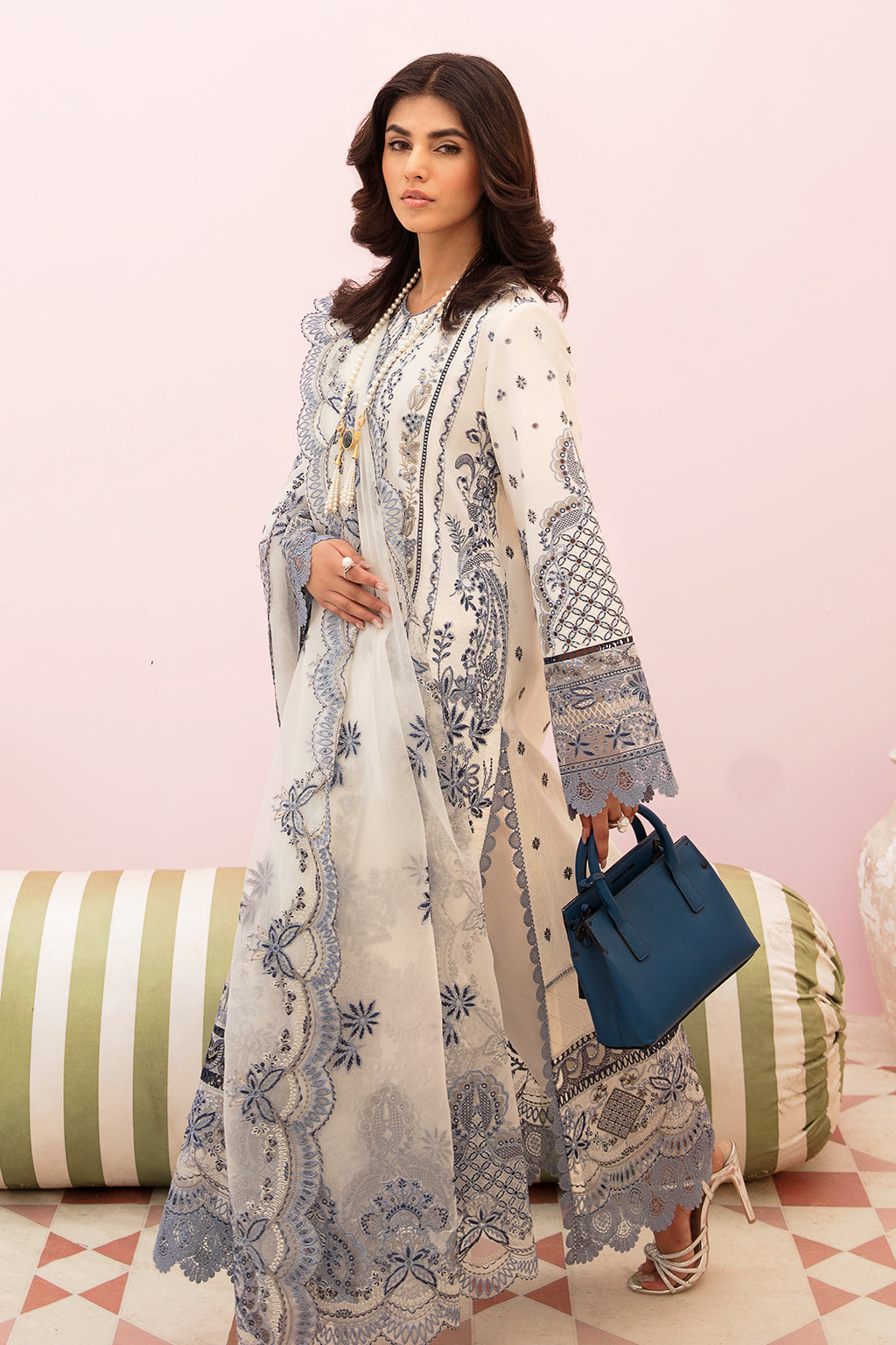 Shop Now, SNOW LAGOON - Festive Chikankari Collection 2023 - Afrozeh - Shahana Collection UK - Wedding and Bridal Party Dresses - Edi Festive 2023