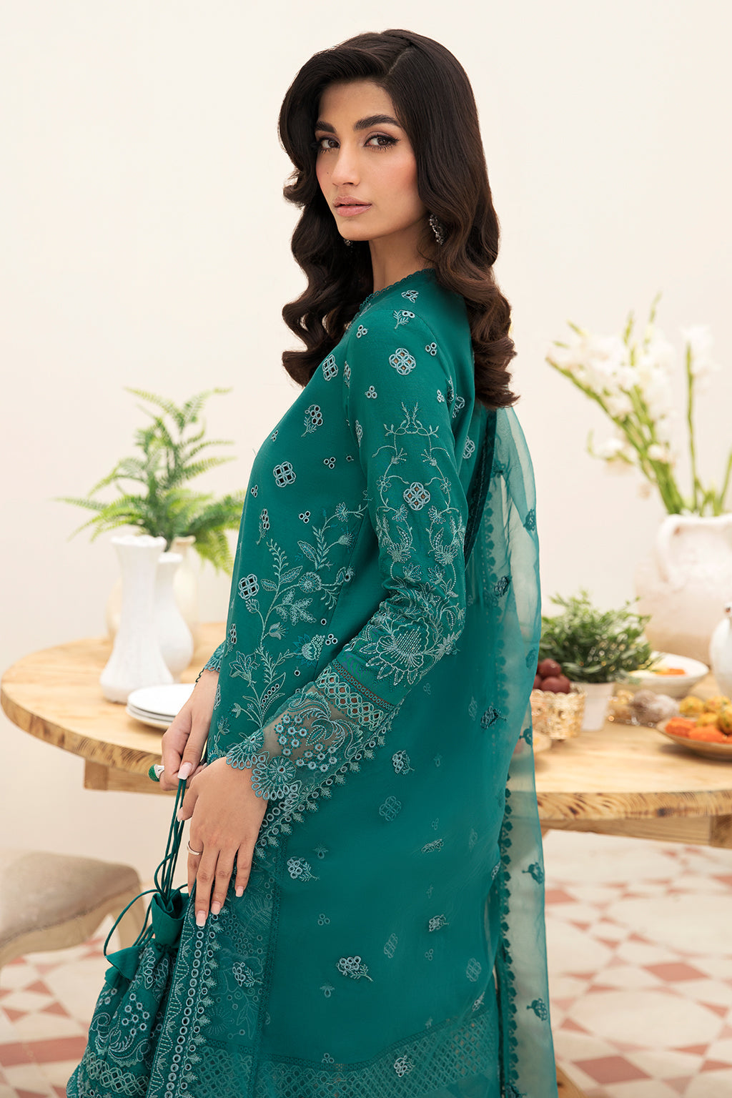 Shop Now, TIFFANY BLUE - Festive Chikankari Collection 2023 - Afrozeh - Shahana Collection UK - Wedding and Bridal Party Dresses - Edi Festive 2023