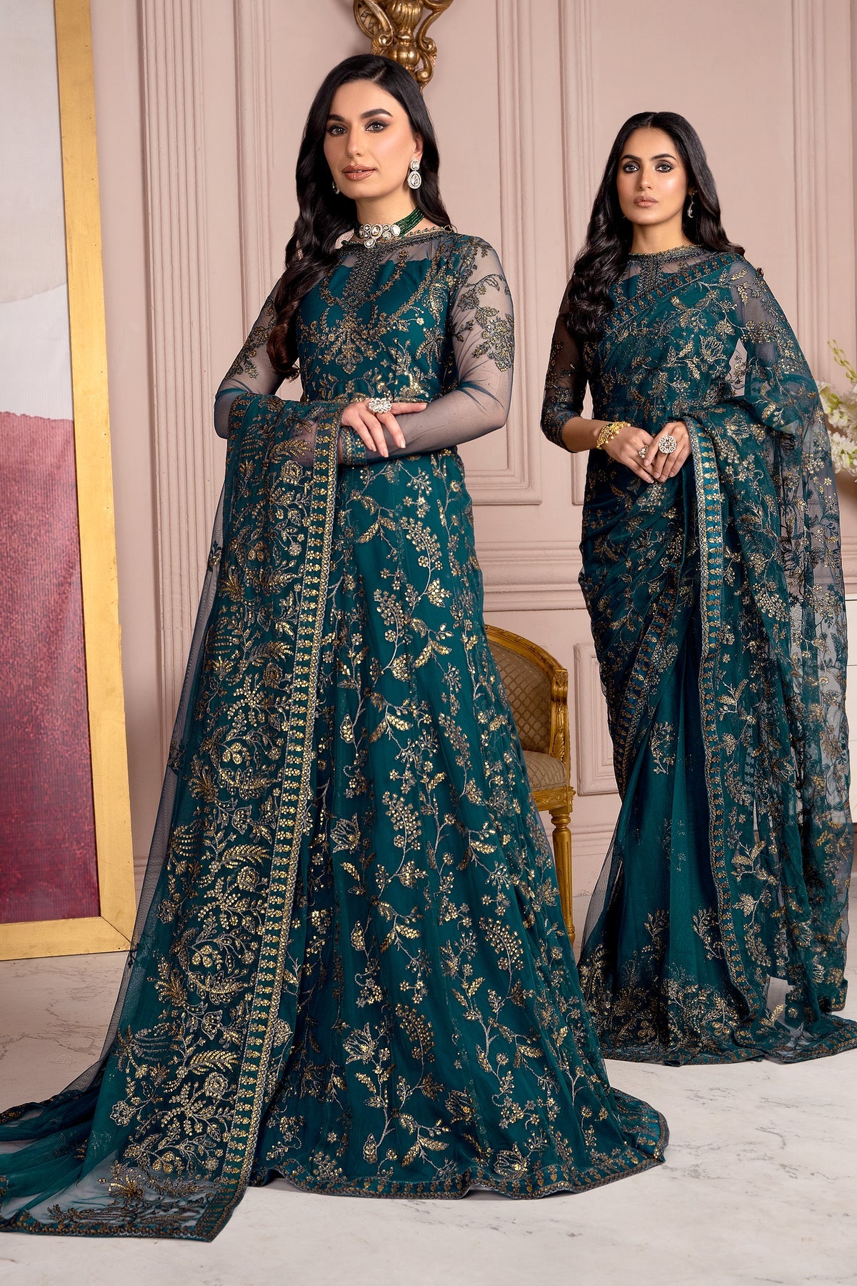 ZA - 01 Evergreen  - Afreen Formal Collection 2023 - Zarif - Shahana Collection UK - Eid Festive 2023