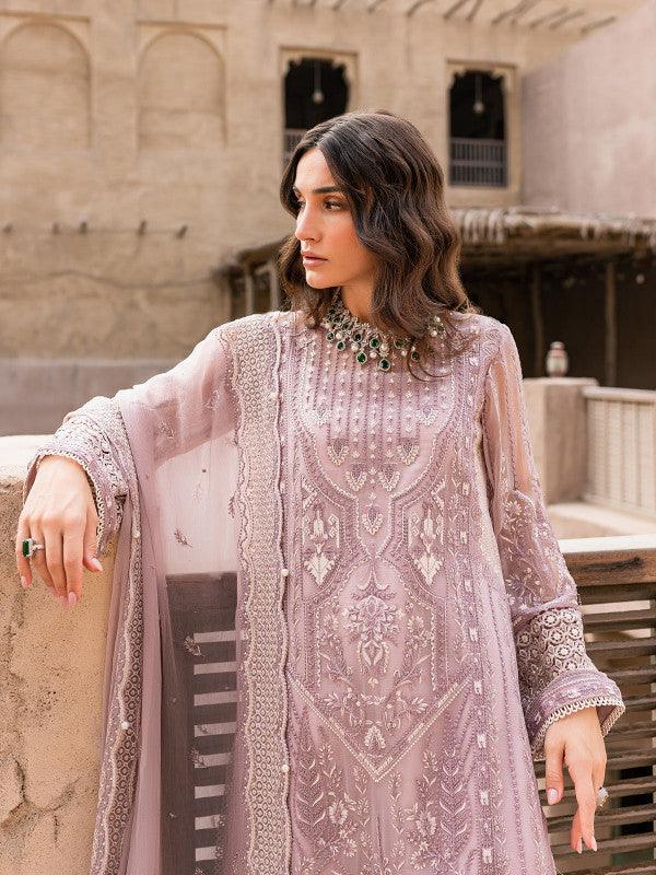 Malaikah - Gulaal Embroidered Chiffon 2022 - Malaikah - Gulaal Embroidered Chiffon 2022 - Shahana Collection