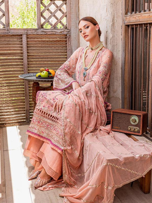 Mehermah - Gulaal Embroidered Chiffon 2022 - Mehermah - Gulaal Embroidered Chiffon 2022 - Shahana Collection