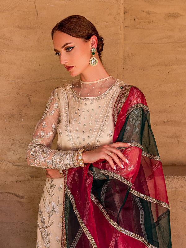 Hazal - Gulaal Embroidered Chiffon 2022 - Hazal - Gulaal Embroidered Chiffon 2022 - Shahana Collection