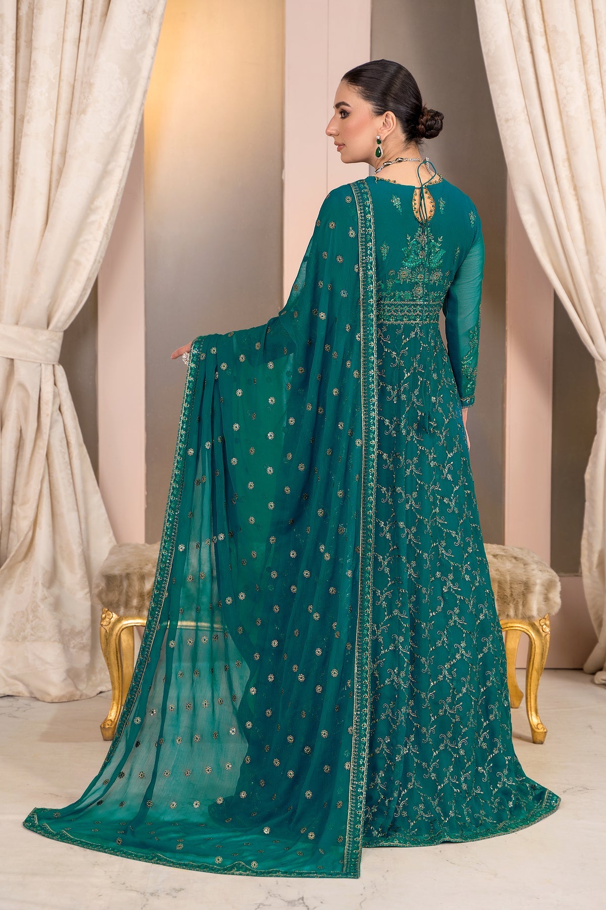 ZA-08 -Tropical- Afreen Formal Collection 2023 - Zarif - Shahana Collection UK - Eid Festive 2023