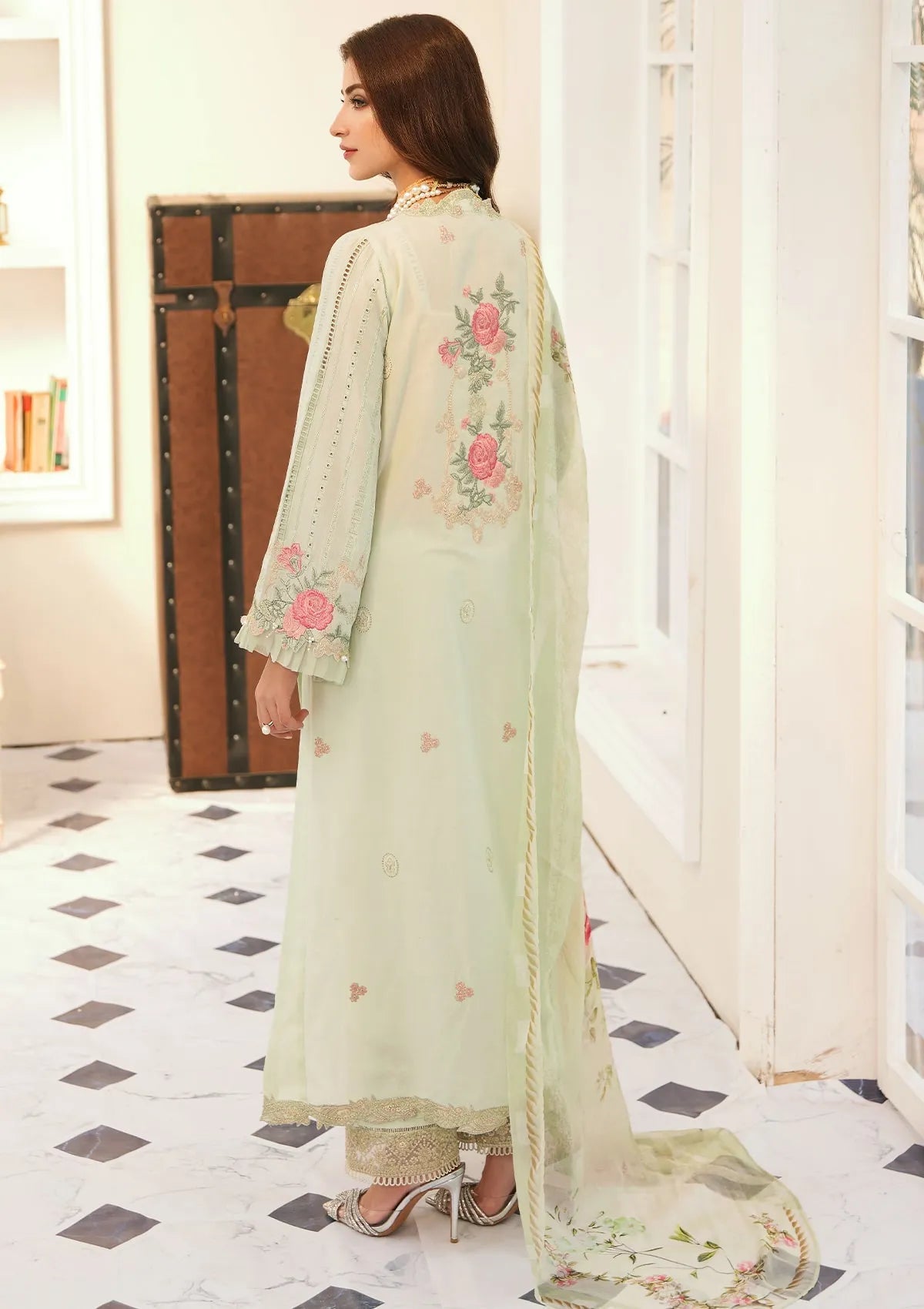 ELC-09 - Hope- Elaf Festive Chikankari 2023 - Shahana Collection UK - Eid 2023 - Elaf in UK 