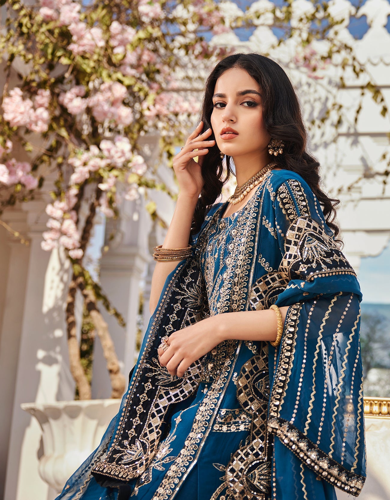 NF - 208 - Nafasat - Edit 2 - Premium Chiffon by Emaan Adeel - Shahana Collection Uk