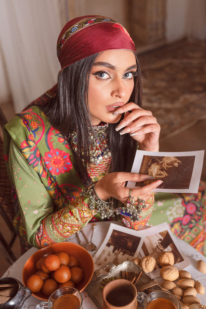 Nauratan -SKL-10 - Kinaar Lawn Collection 2023 - Shiza Hassan - Shahana Collection UK - Shiza Hassan in UK - Eid 2023