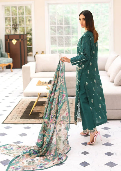 ELC-10 - Jade- Elaf Festive Chikankari 2023 - Shahana Collection UK - Eid 2023 - Elaf in UK 