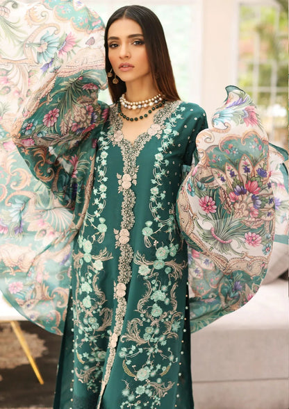 ELC-10 - Jade- Elaf Festive Chikankari 2023 - Shahana Collection UK - Eid 2023 - Elaf in UK 