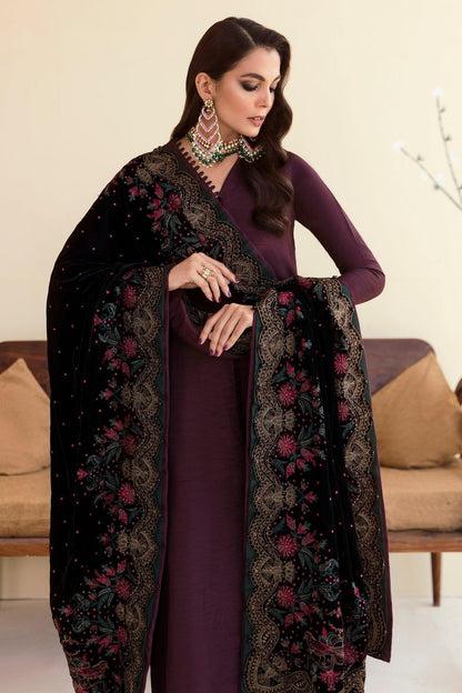 Gulnaar - Jazmin Velvet Shawls 2022 - Gulnaar - Jazmin Velvet Shawls 2022 - Shahana Collection