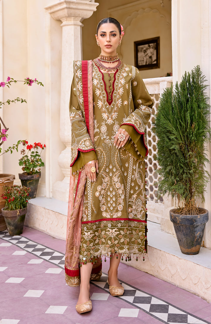  Olive Garden (MLFD-087) - Eid e Nobahar'23 -Maryum N Maria - Shahana Collection UK -Festive Eidm2023 - Spring Summer'23