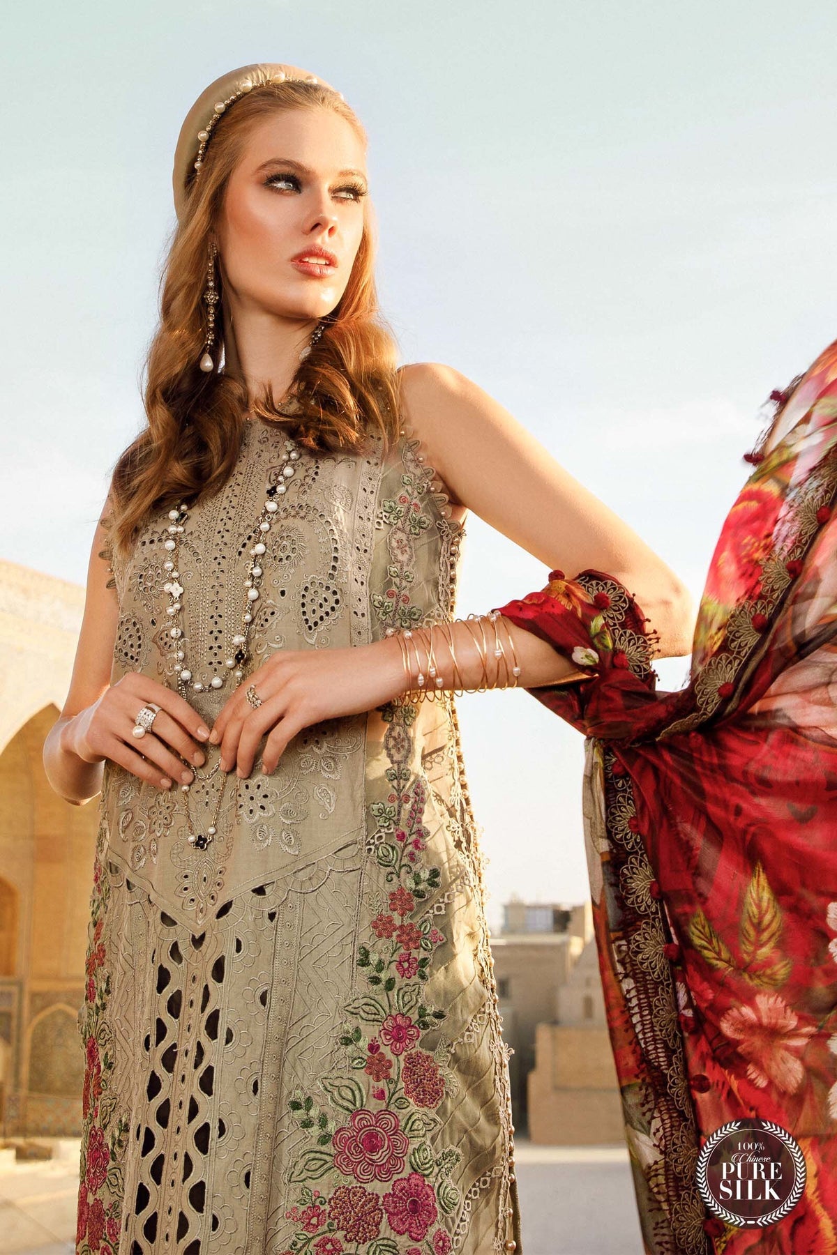  Maria.B Luxe Lawn - D-2313-A- Luxury Eid Lawn 2023 - Spring Summer 2023 - Shahana Collection UK