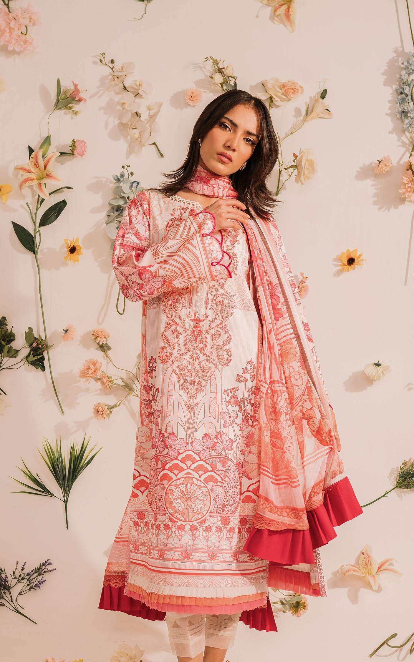 MKL - 15 - Meraki Summer Vol 1 - Asifa n Nabeel Lawn Collection 2023 - Shahana Collection UK - Asifa n Nabeel  in UK - Eid Edit 2023