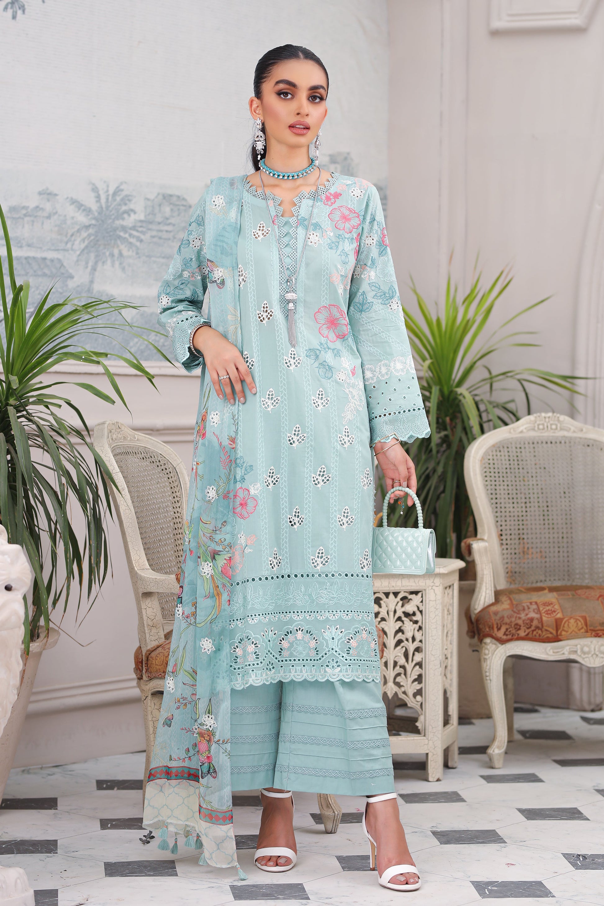 CEC-5482 - Embroidered Lawn Collection 2023- Lakhany - Shahana Collection UK - Lakhanay in UK - Eid 2023