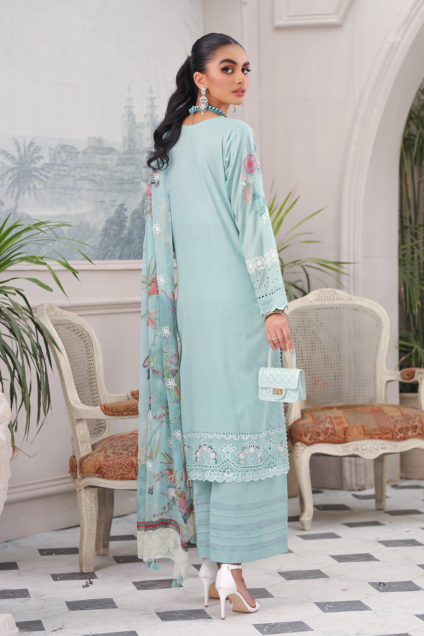 CEC-5482 - Embroidered Lawn Collection 2023- Lakhany - Shahana Collection UK - Lakhanay in UK - Eid 2023