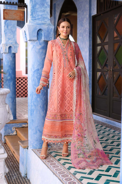 2A - Noor Luxury Chikankari Lawn'23 - Saadia Asad - Shahana Collection UK