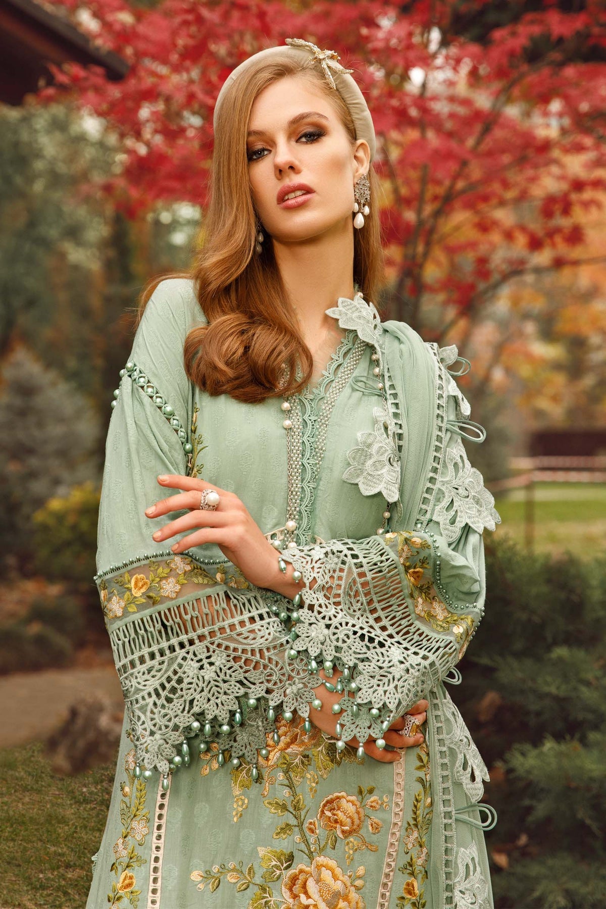 D-2302-B - Luxury Eid Lawn 2023 - Spring Summer 2023 - Shahana Collection UK