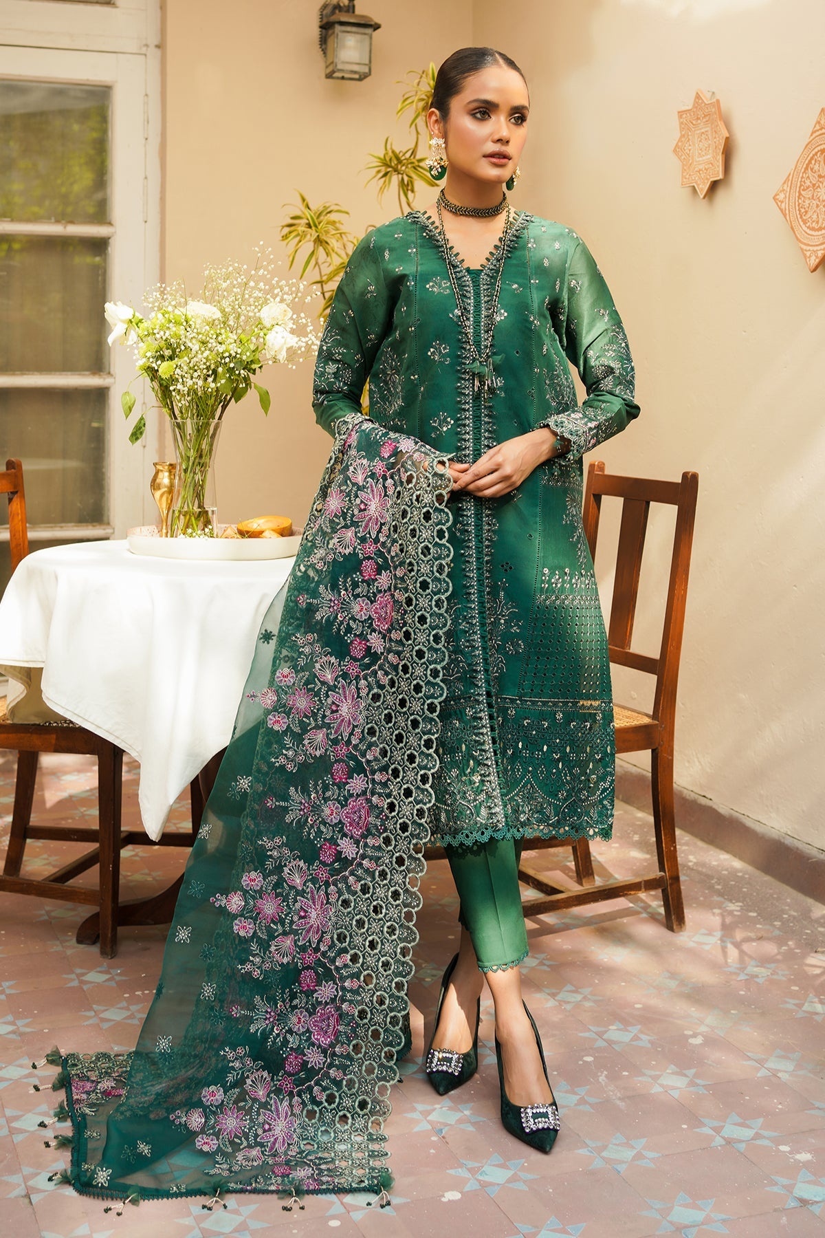 SL10-D02 - Swiss Lawn 2023- Baroque - Shahana Collection UK - Baroque in UK - Eid 2023 - Spring Summer 2023