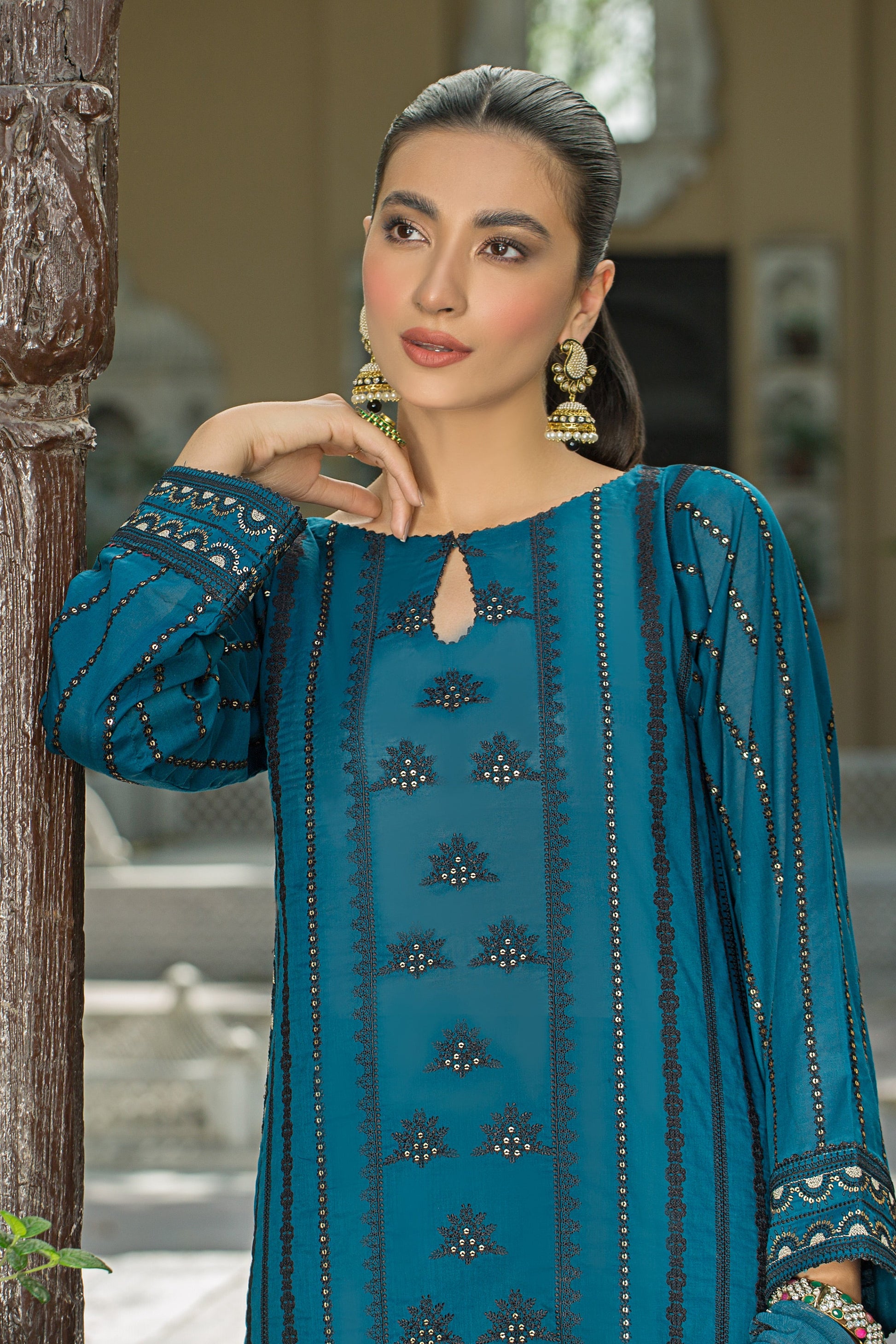 LED-4014 - Embroidered Lawn Collection 2023- Lakhany - Shahana Collection UK - Lakhanay in UK - Eid 2023