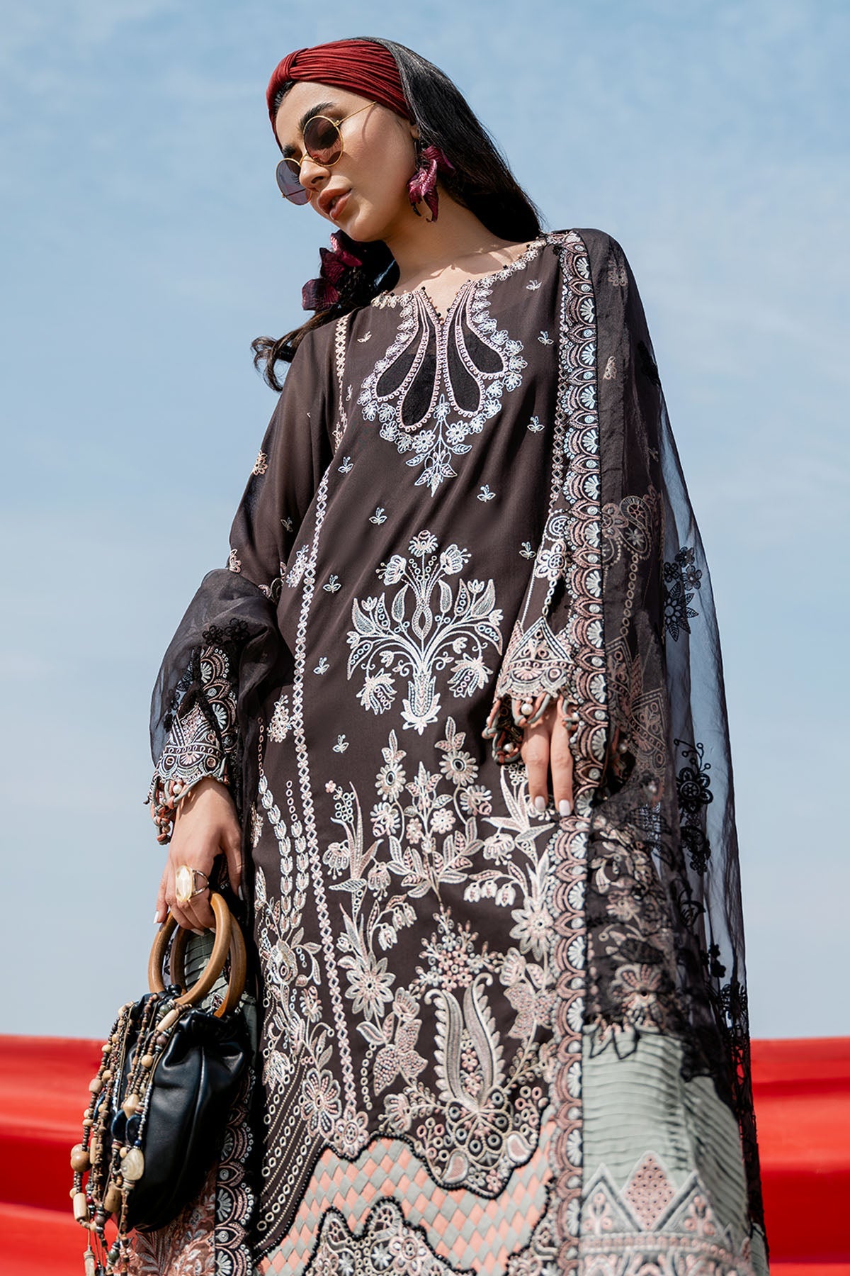 Viola - Tere Sang - Swiss Lawn - Nureh Summer Collection 2023 - Shahana Collection Uk