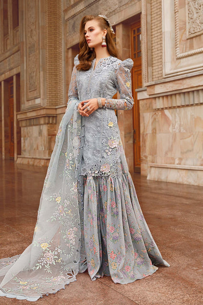 Maria.B Luxe Lawn - D-2304-B- Luxury Eid Lawn 2023 - Spring Summer 2023 - Shahana Collection UK