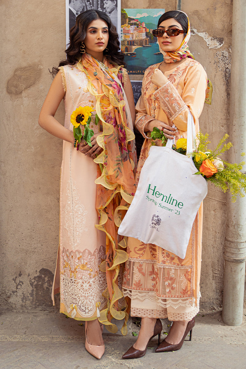  Natalia -Hemline Tesoro - Spring Summer'23 - Mushq - Shahana Collection UK - Eid 2023 - Spring Summer Lawn