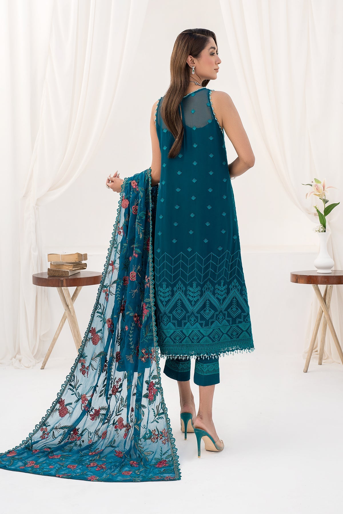 ZLC 07 - Gardenia - La Celeste - Chiffon Collection 2023 - Zarif - Shahana Collection Uk