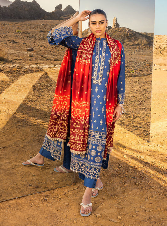 Chunari - 5b - Chikankari Lawn Collection'23 - Zainab Chottani - Shahana Collection UK - Zainab Chottani in UK - Eid 2023